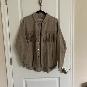 Zara fringe detail jacket